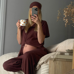 3-Piece Maternity Pyjama Set (Top, Shorts & Pants)
