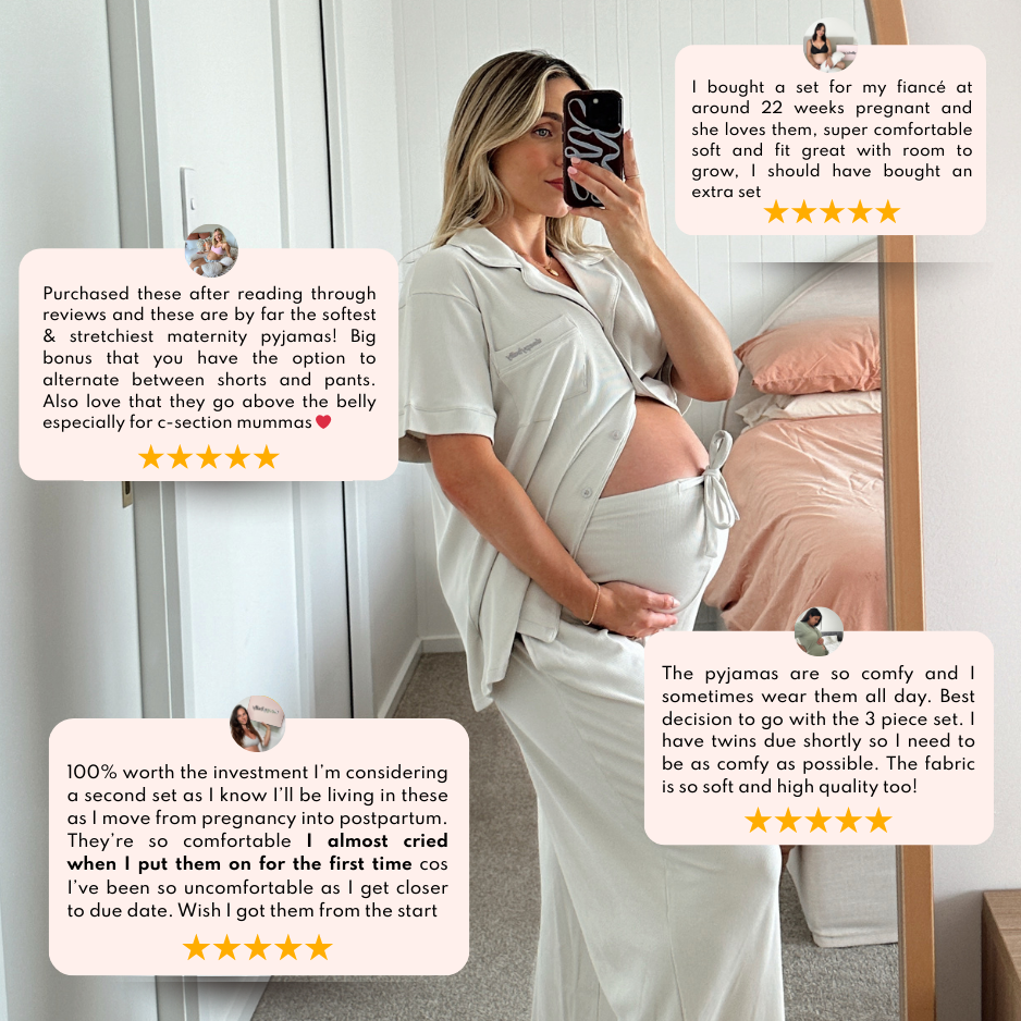 3-Piece Maternity Pyjama Set (Top, Shorts & Pants)